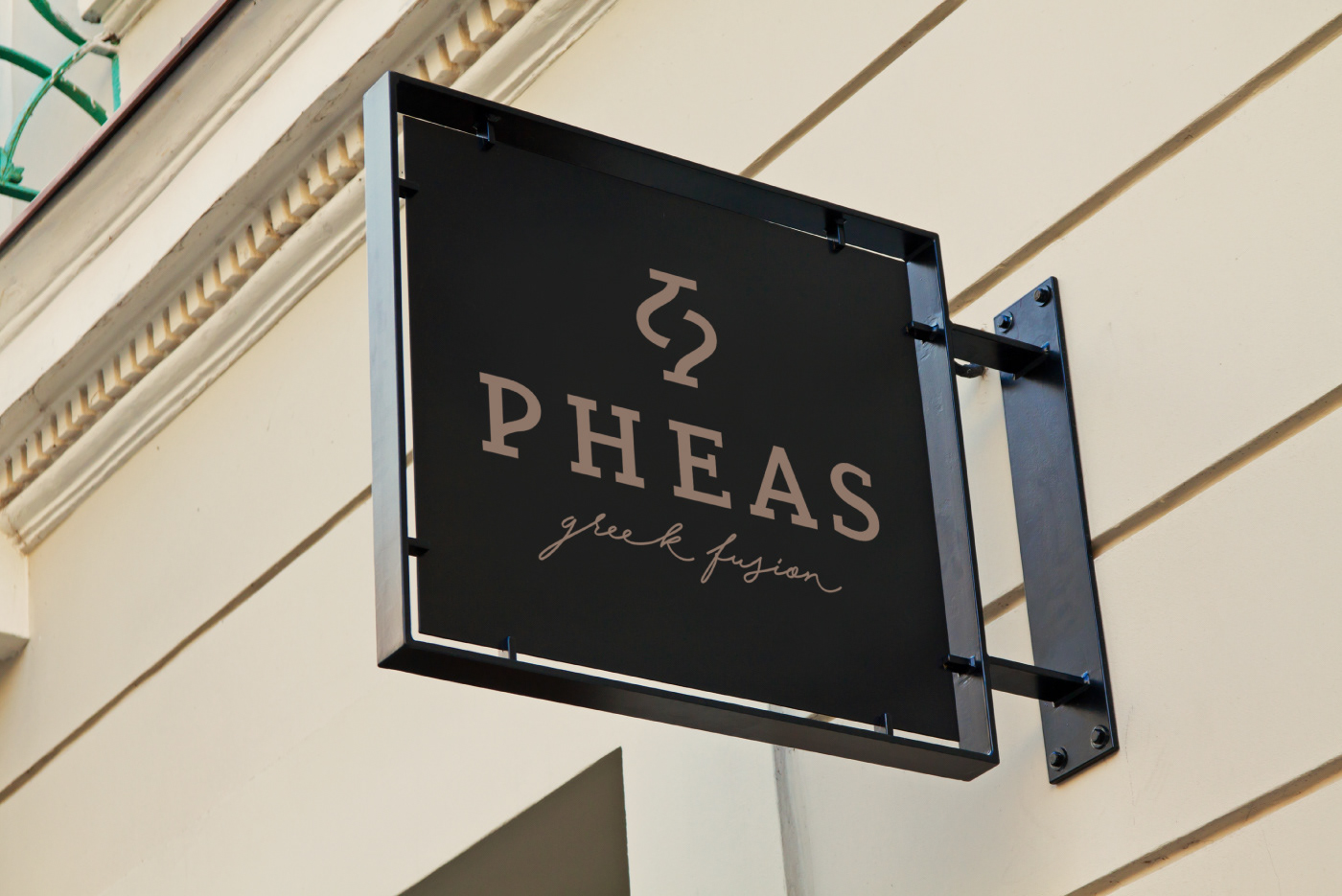 restaurant logo pheas Visual identiry branding  strationery mediterranean identity visual Brand Design