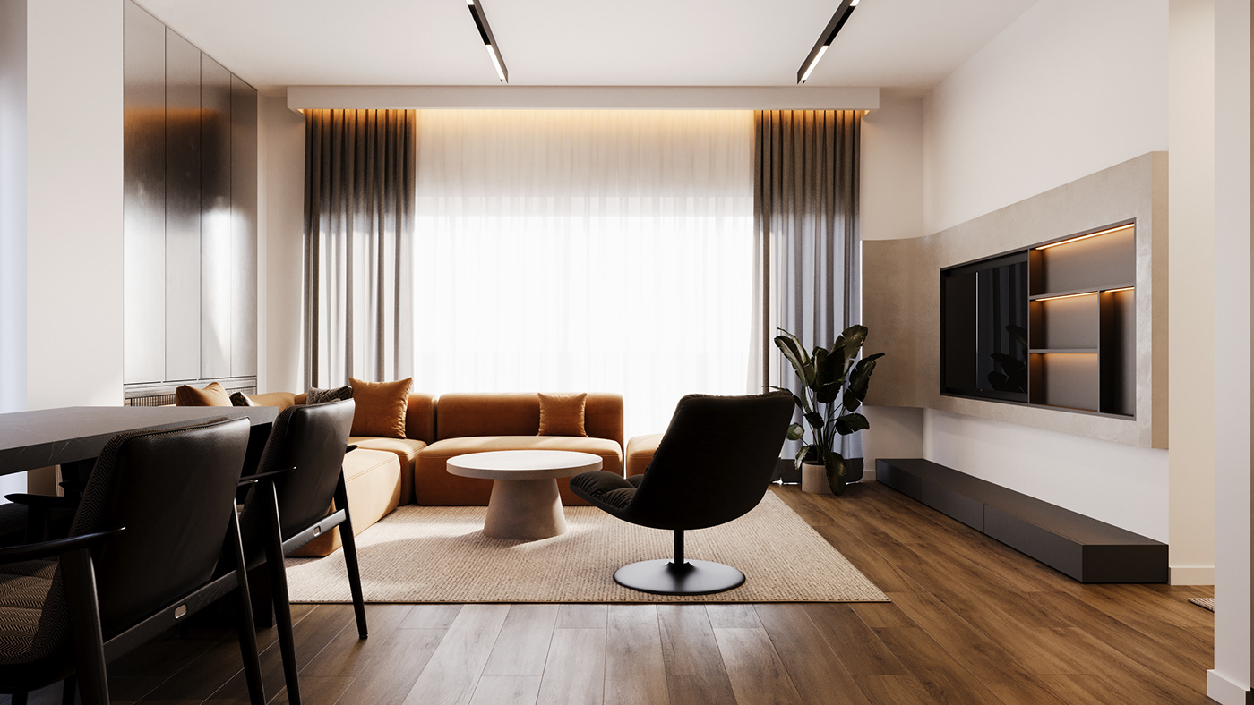 interior design  architecture 3ds max corona CGI visualization modern