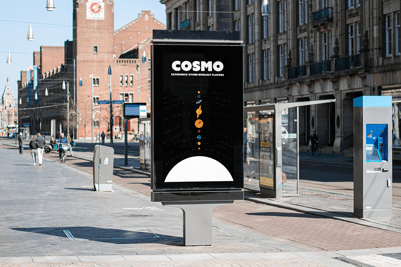 cosmo planet cafe milkyway galaxy stars branding  Coffee Packaging identity