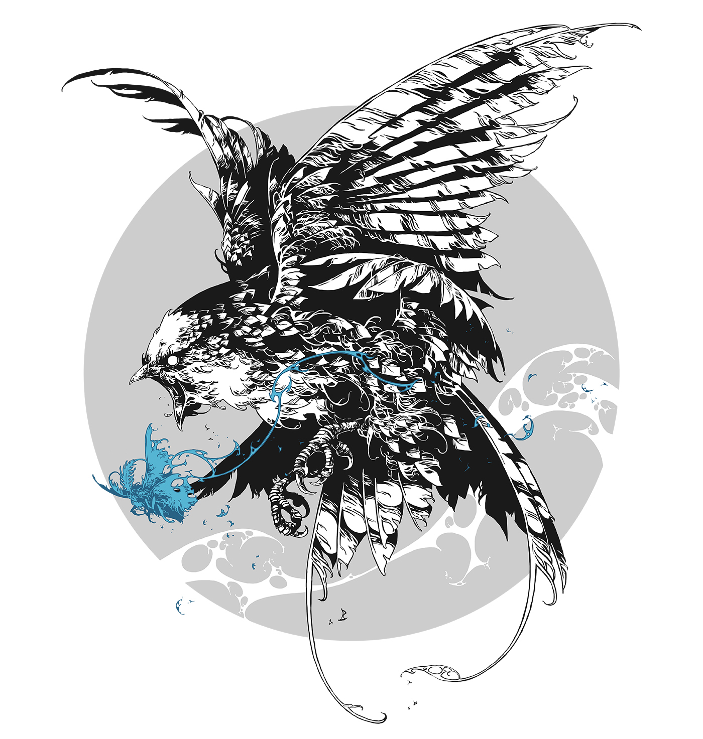 Ivan Belikov ivanbelikov ILLUSTRATION  feathers spiritcatcher sirin contemporary cloth Fashion  bird