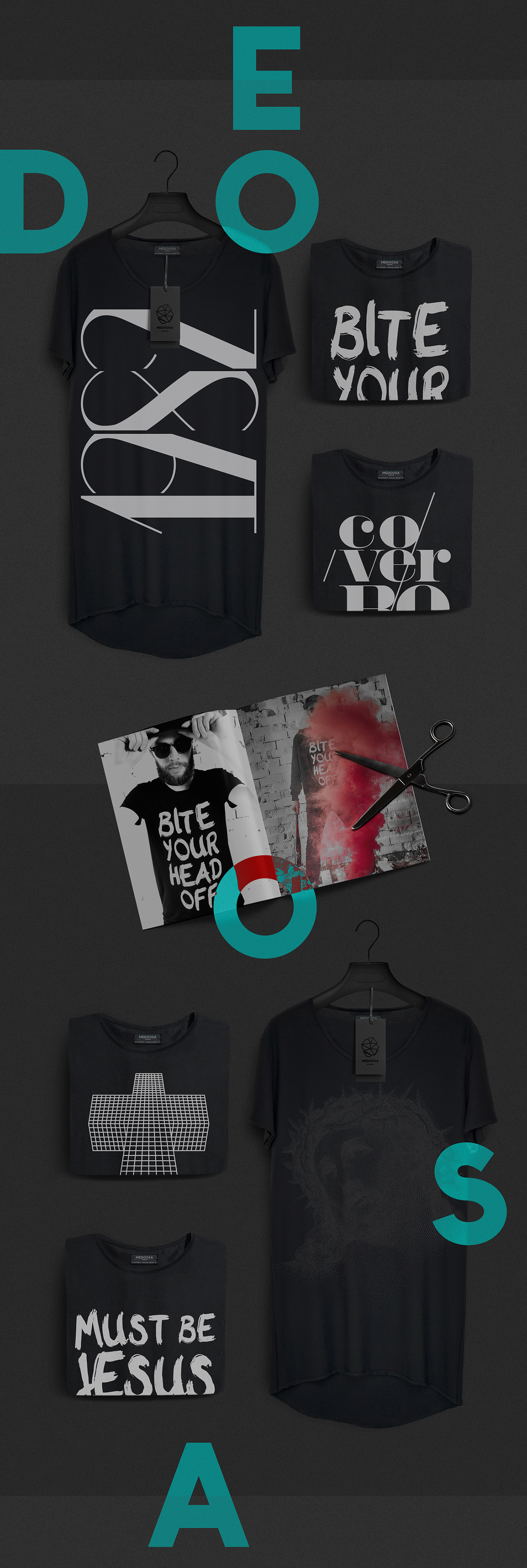 Logo Design print design  branding  crap t-shirts Clothing medoosa artroom black