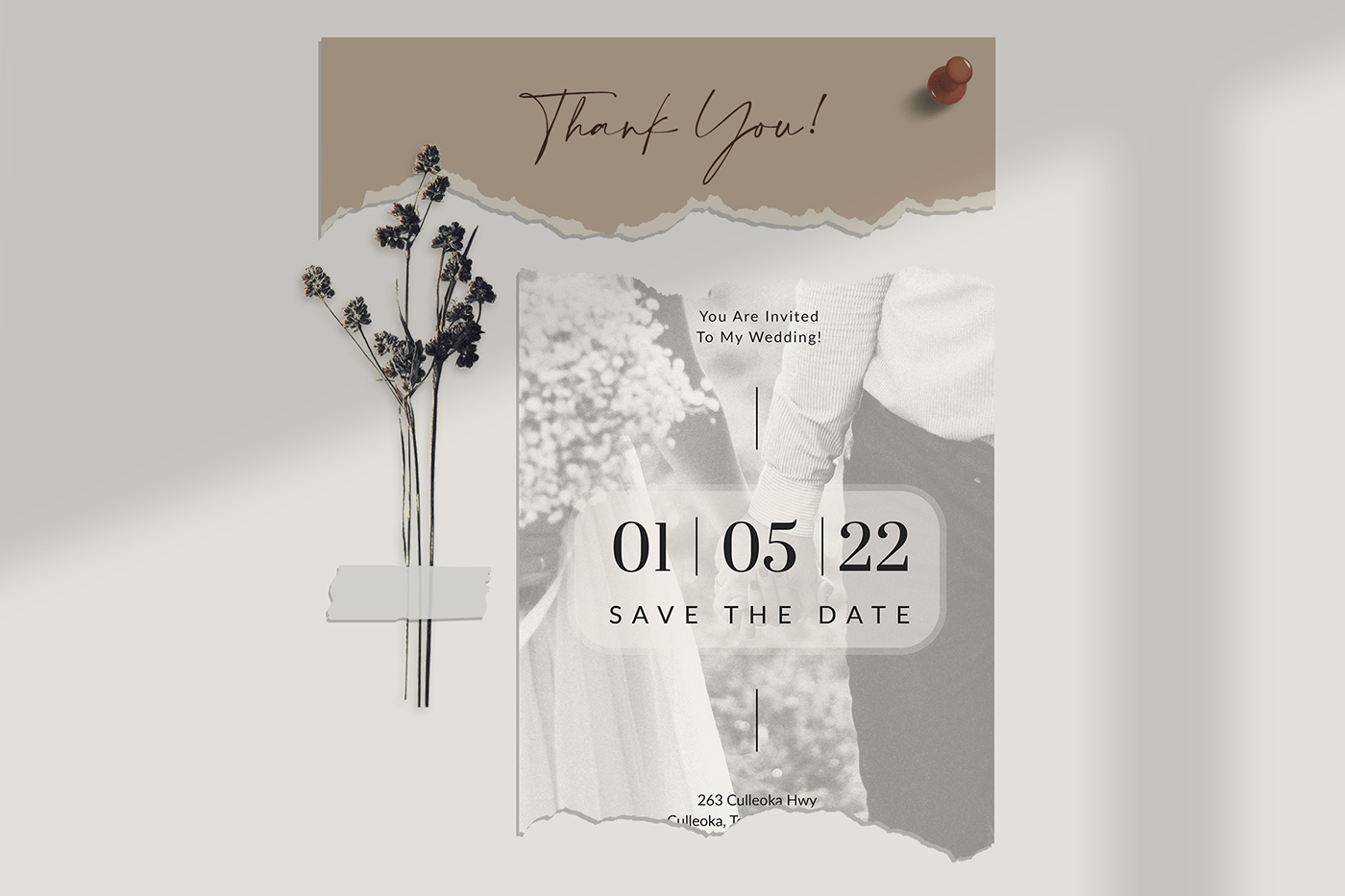 floral Invitation invite Layout print save the date wedding Wedding Card wedding invitations