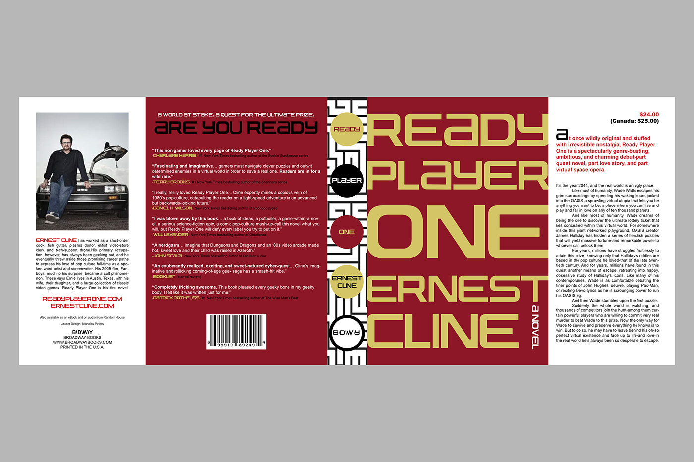 book book cover book design cover design ernest cline InDesign Layout ready player one typography  