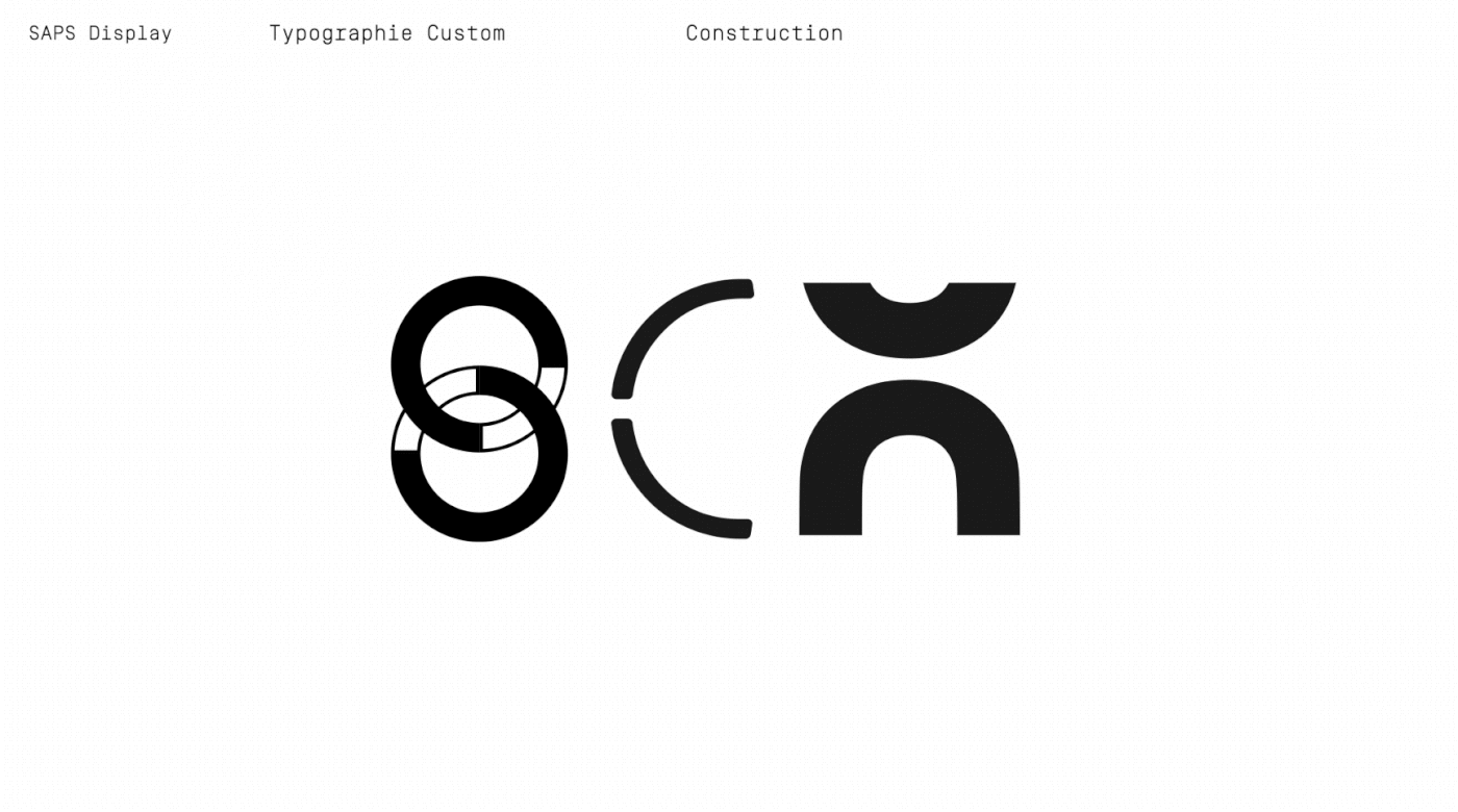 stencil font typography design brand identity visual identity science Education Technology identity University custom typography