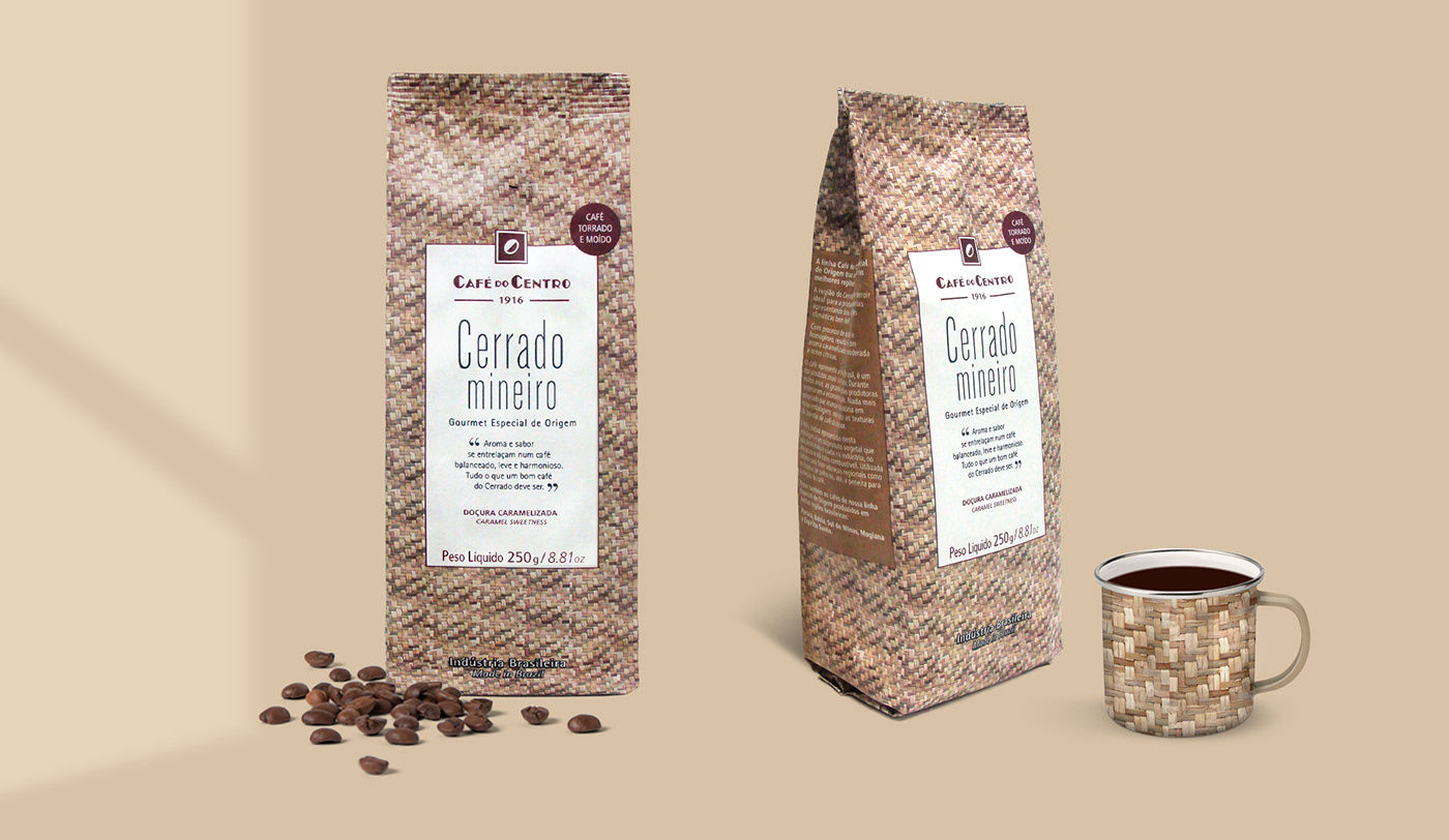 Coffee Packaging pattern Brazil