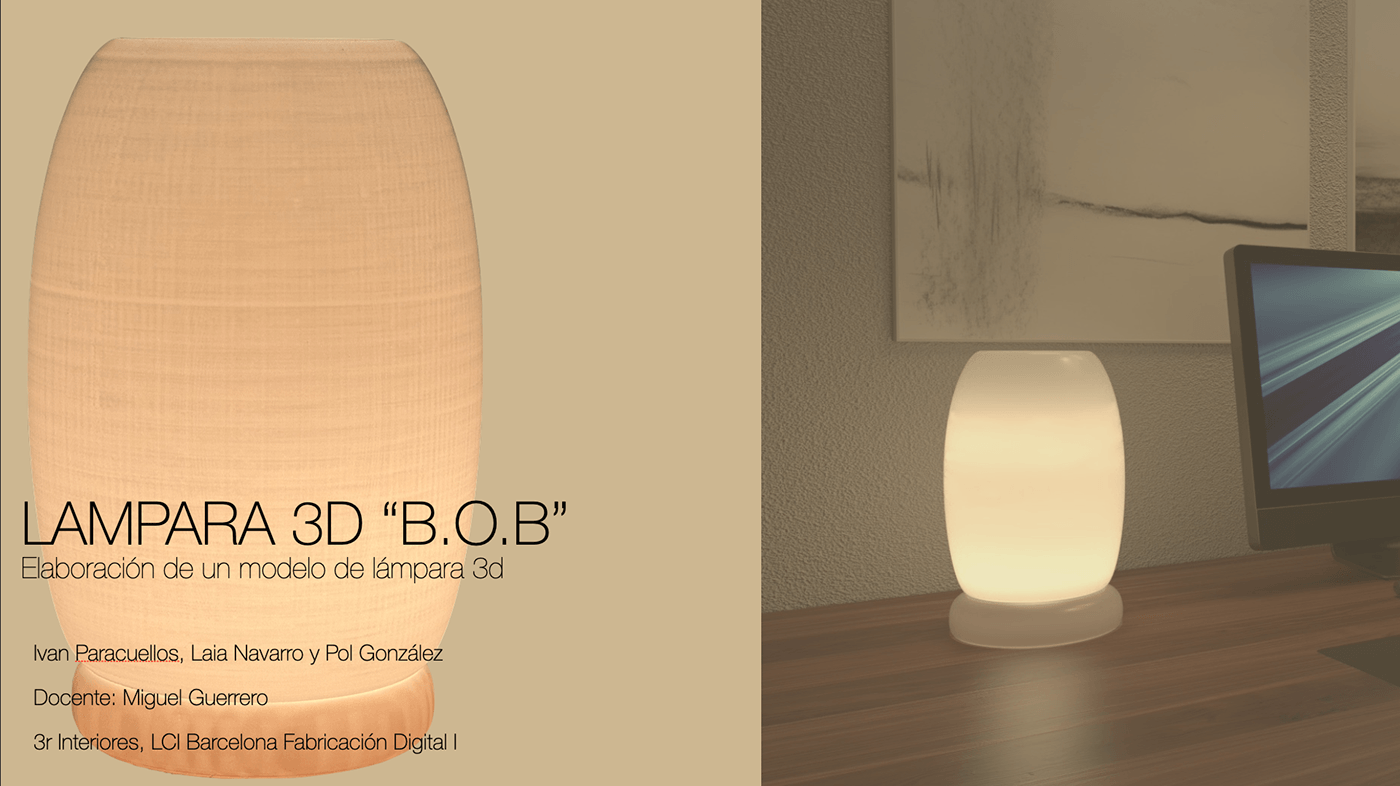 diseño producto Inetrior Design lampara mobiliario Impresión 3D 3D product design  Lamp minimal White