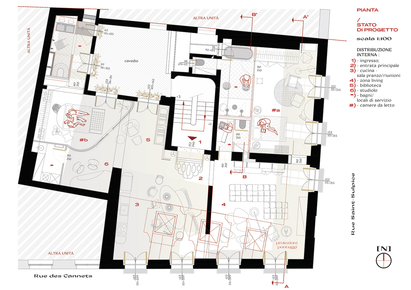 design graphic home ILLUSTRATION  Interior Paris Project Render tango