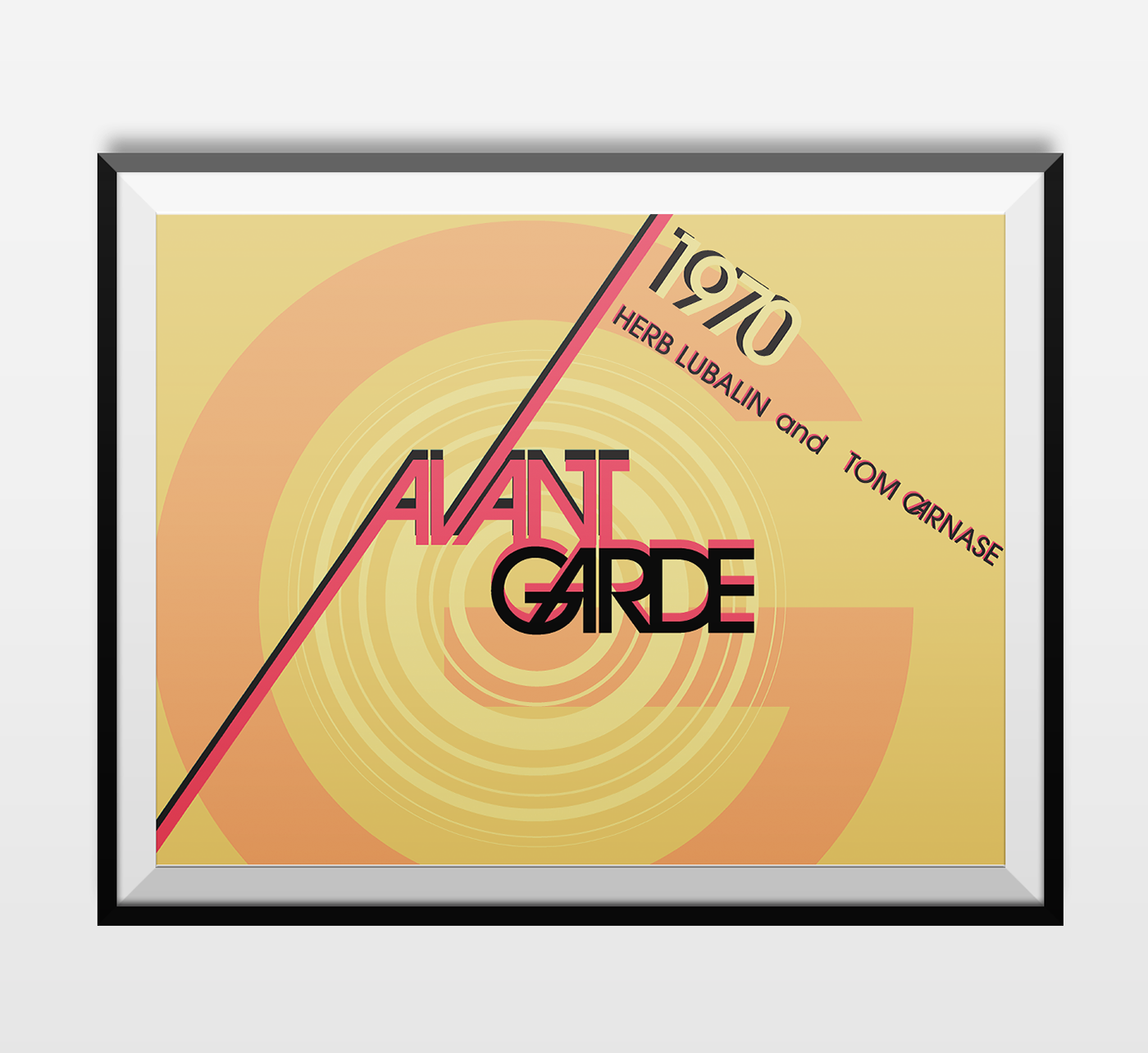 typography   avant garde Pop Art poster pop bright colour Retro bauhaus geometric