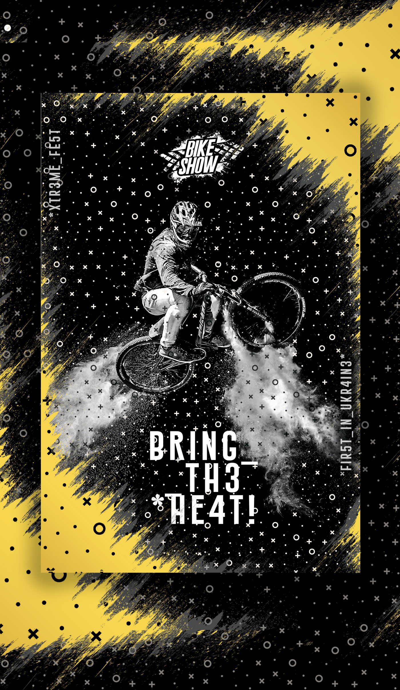festival extreme Bike Website graphic design  Corporate Identity branding  motion logo poster