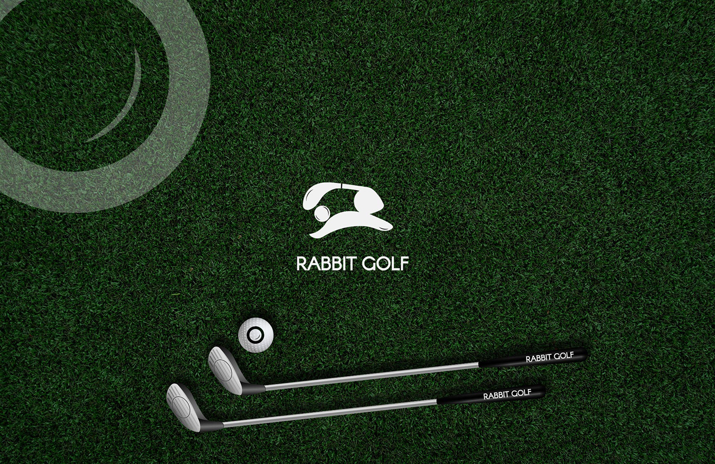 brand branding  golf Golf Branding Golf Logo logo minimalist Modern Logo rabbit Rabbit logo