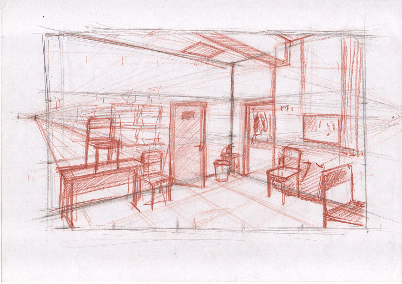 интерьер sketch interior sketch