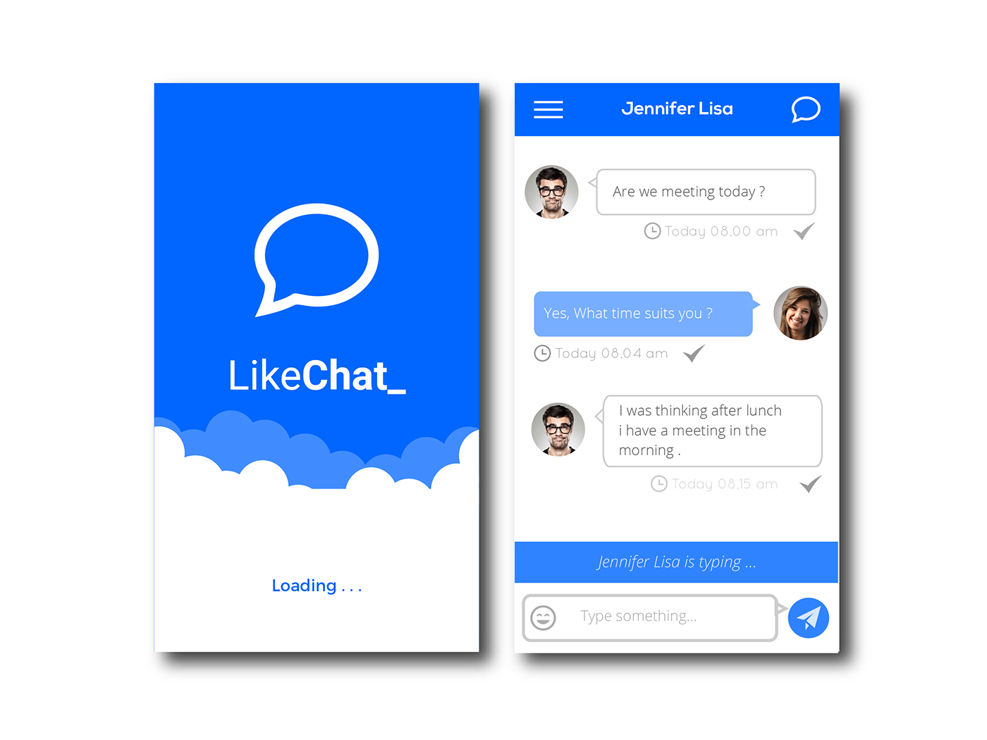 UI/UX mobile design user interface application chatting Interface