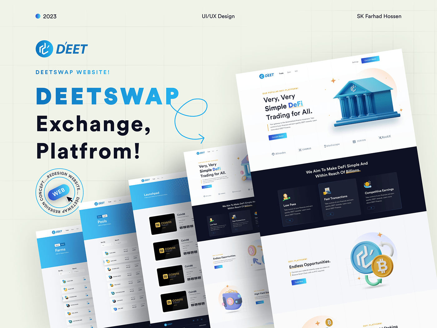 crypto crypto landing page crypto website cryptocurrency defi exchange landing page nft nft website UI/UX
