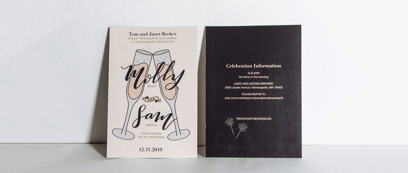 wedding invitation Invitation print graphic design  design new years animation  ILLUSTRATION  HAND LETTERING