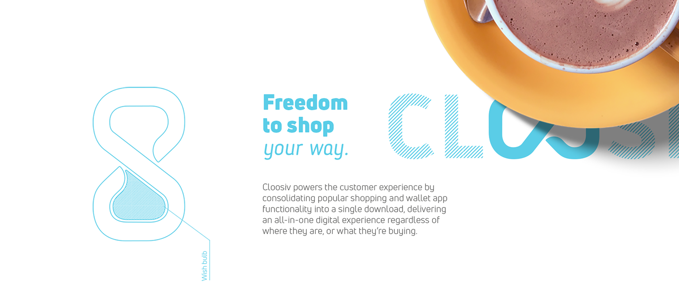 cloosiv app WALLET Promotion digital Shopping purchase brand identity logo Icon