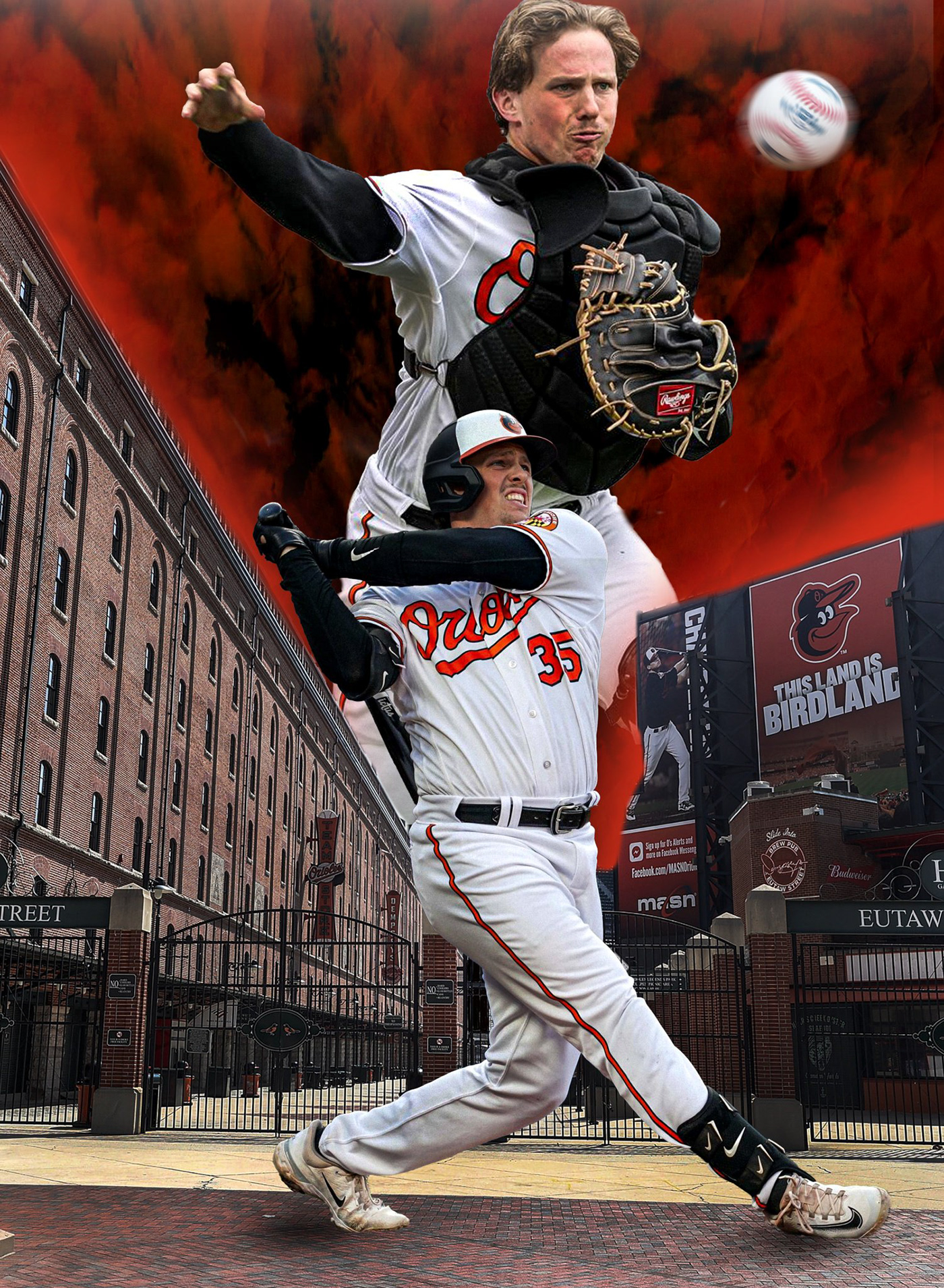 Orioles baseball graphic design 