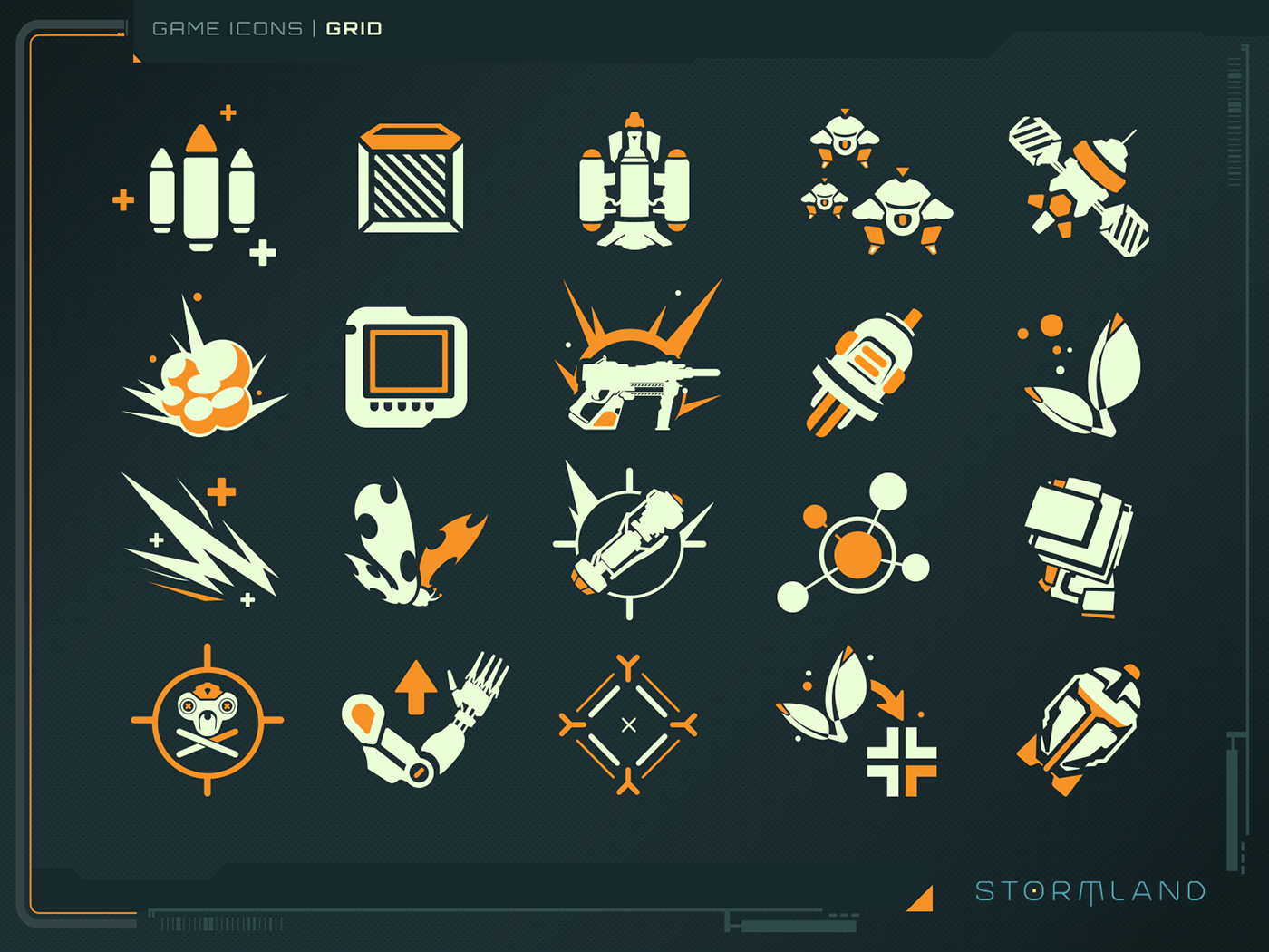 game ui user interface iconography graphic design 