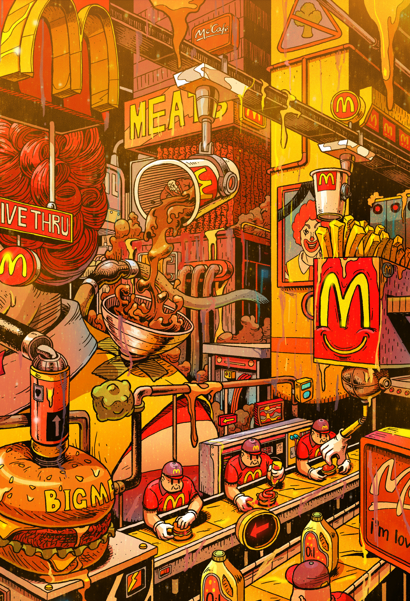 Food  Health Obesity fastfood KFC mcdonald Wendy's hamburger fat diet