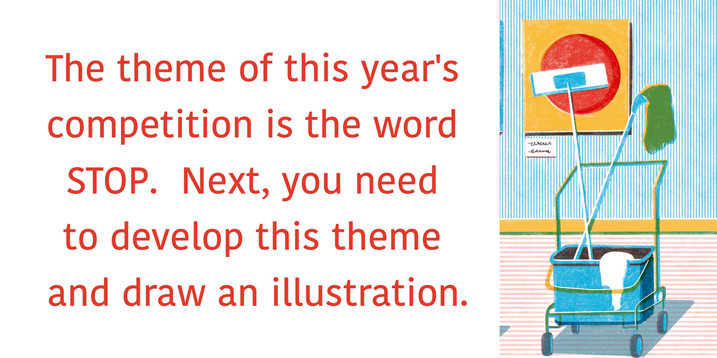 calendar Competition contest illustration design illustrration print tapirulan typography  