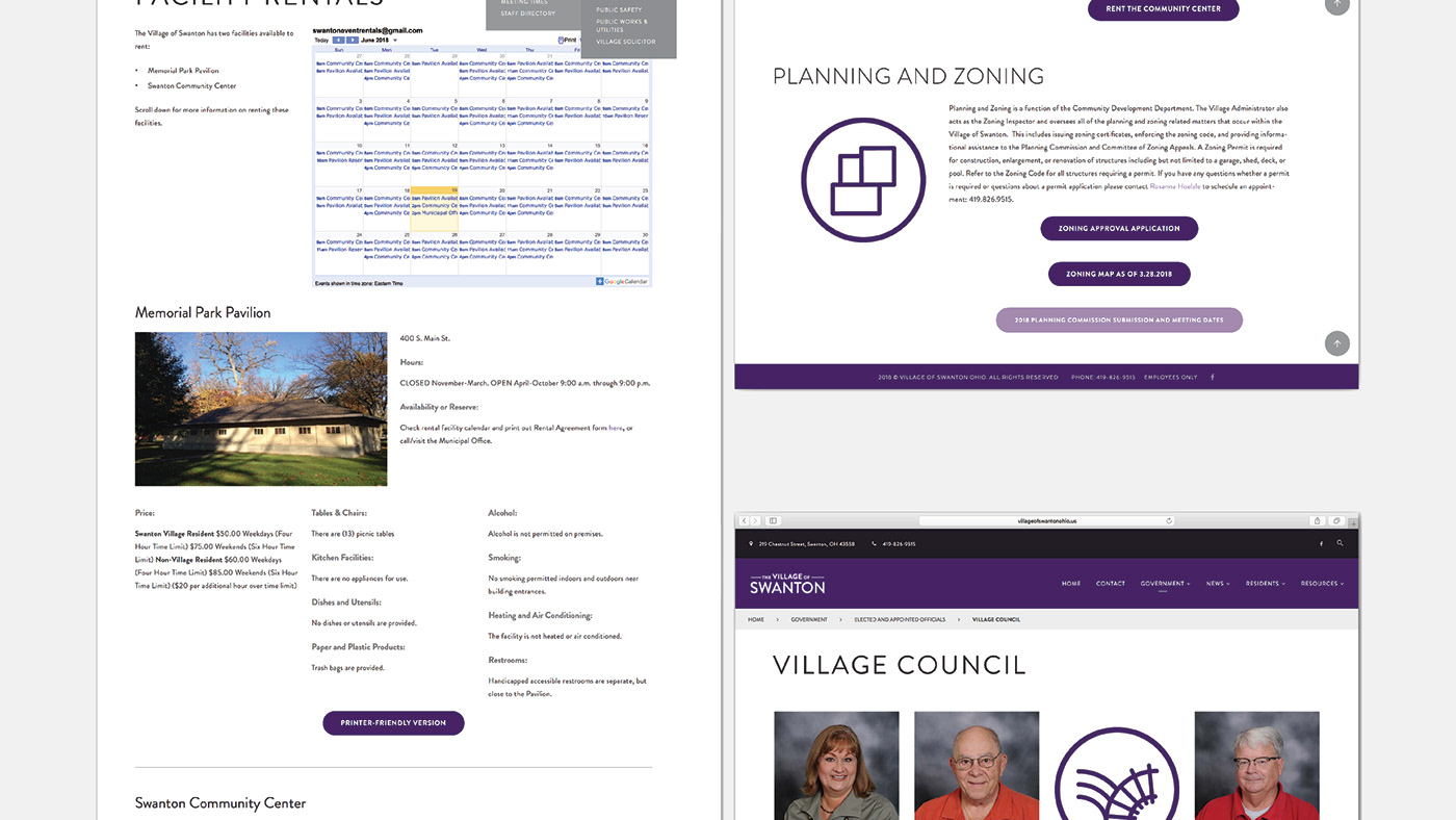 small town Stationery Website wordpress Collaborative Rebrand city logo Icon purple
