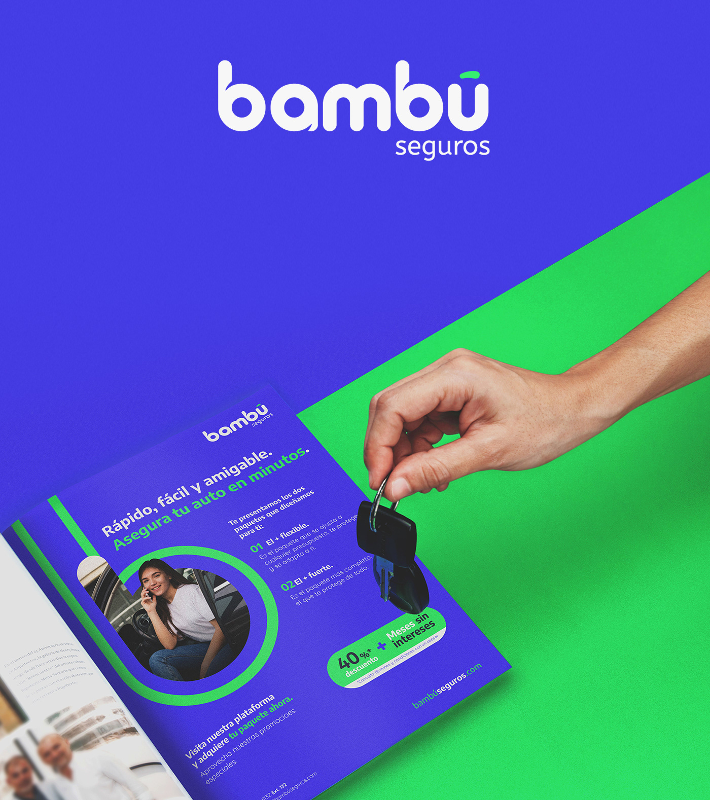 Advertising  Bambu brand identity diseño ilustracion Logotype marca Seguros