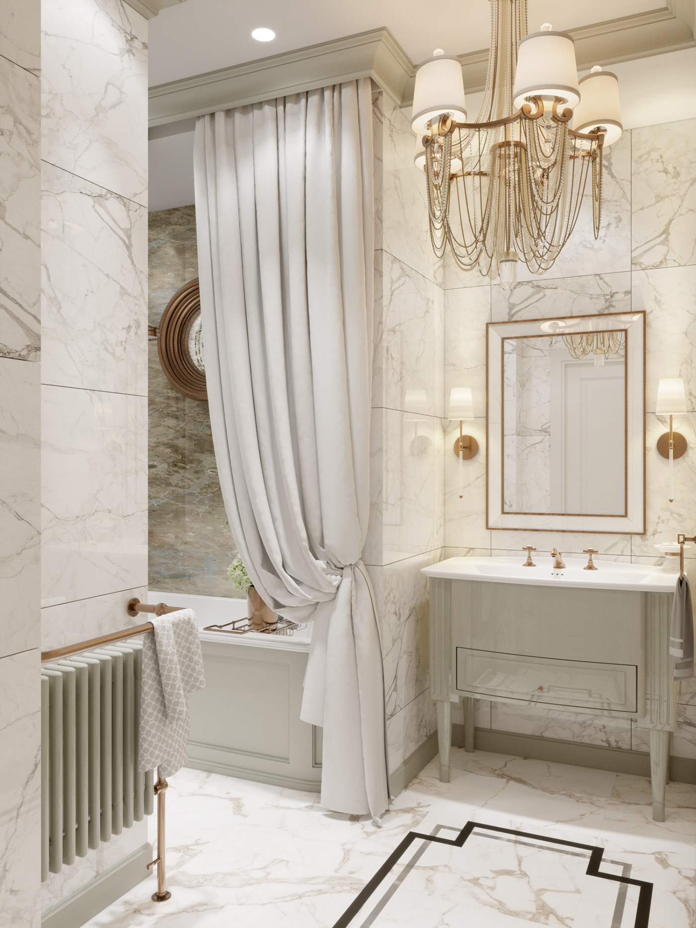 bedroom kitchen bathroom Interior design Russia 3D Render interior design  Rg Design