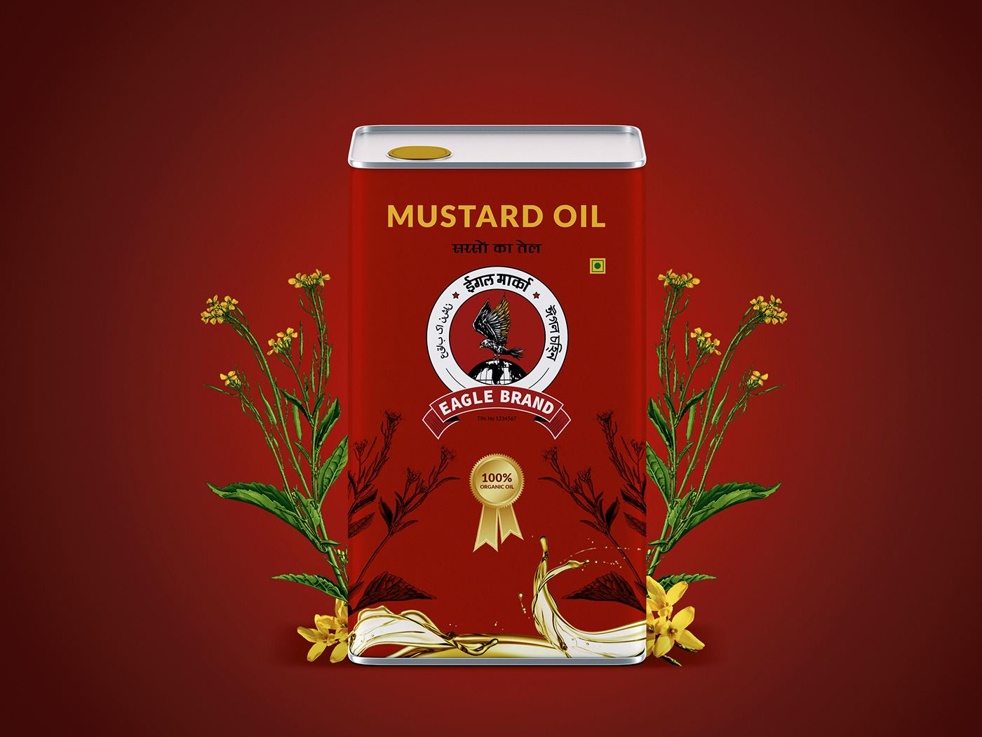 Advertising  banners Brand Design eagle logo Logo Design mockup design oil packaging oilcan Packaging visual identity