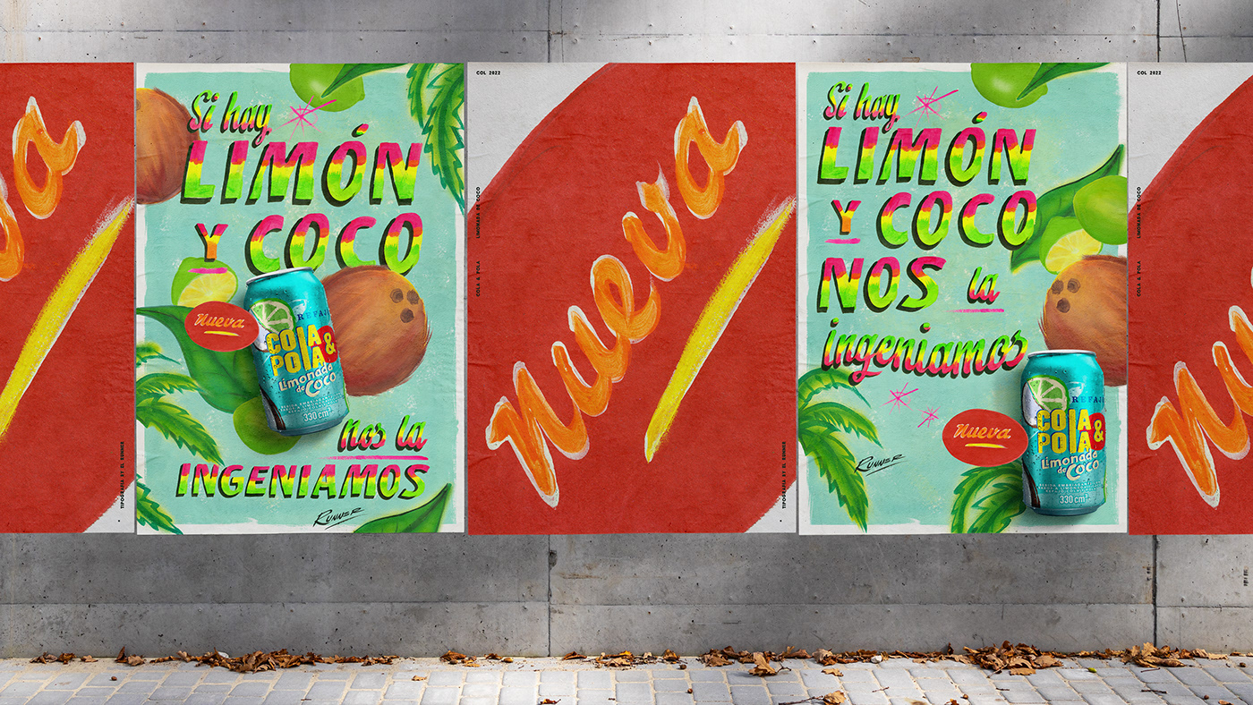 Advertising  art direction  colombia drink ILLUSTRATION  music typography   visual identity