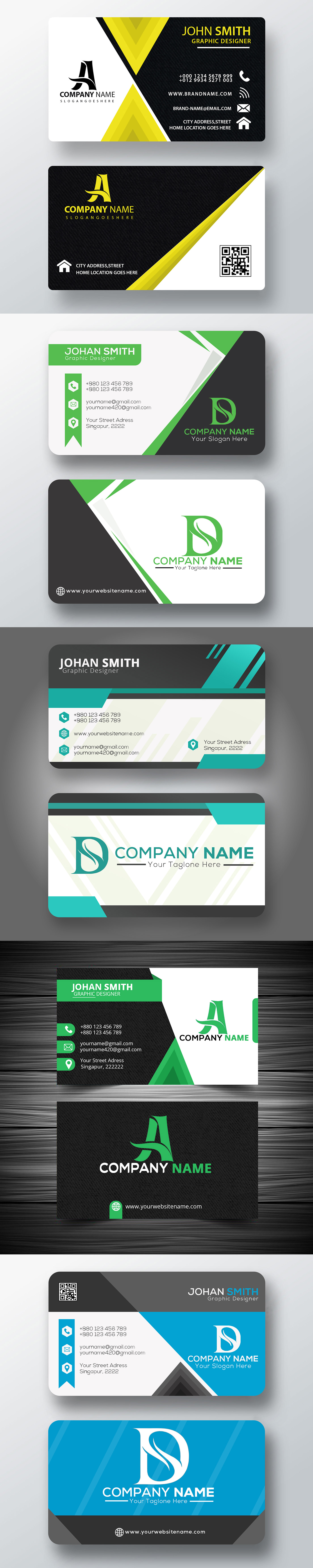 blue business card business card clean business card Corporate Business Card Creative Design Modern Business Card modern card modern design card print ready card Printed Card