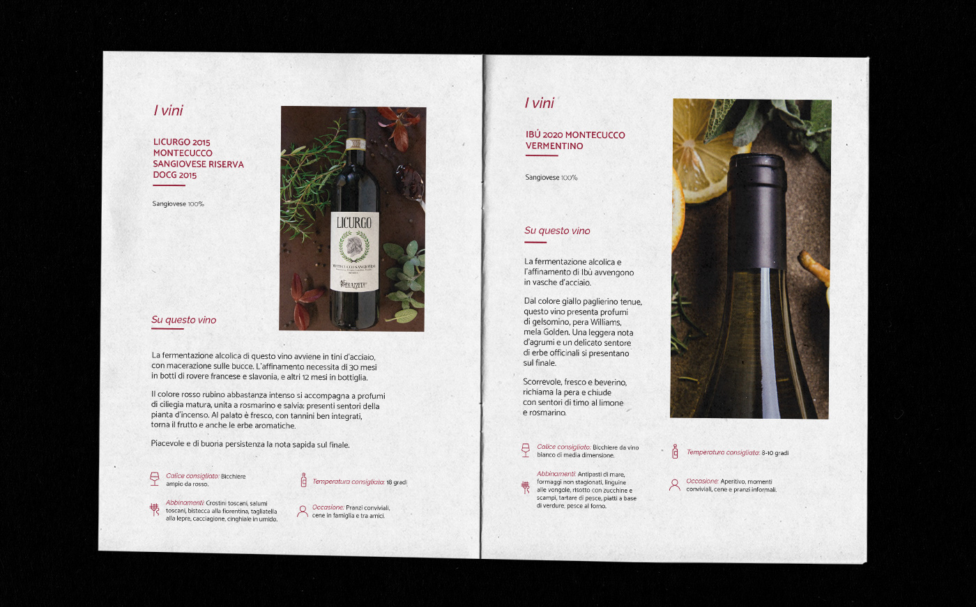 brochure design Catalogue Catalogue design editorial editorial design  food and beverage InDesign Layout print winery