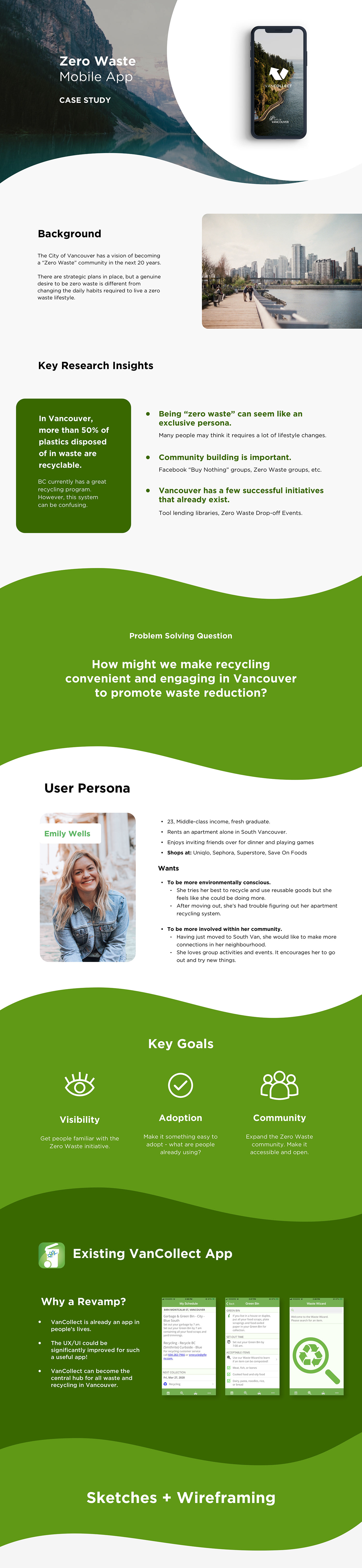app design branding  Case Study environment Mobile app recycling student UI ux zero waste