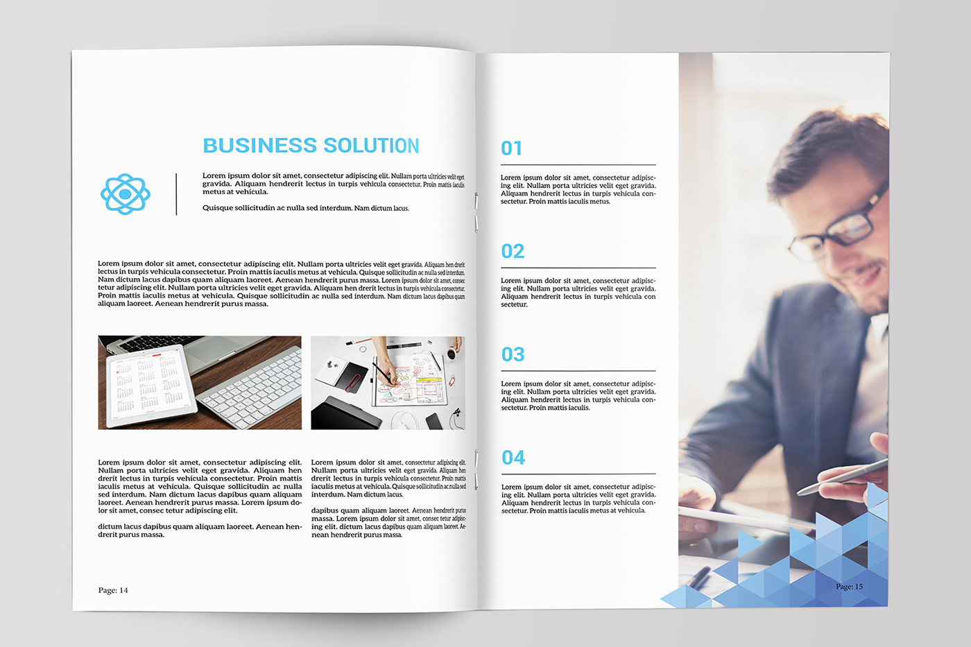 abstract brochure business clean company profile creative InDesign minimal Proposal template