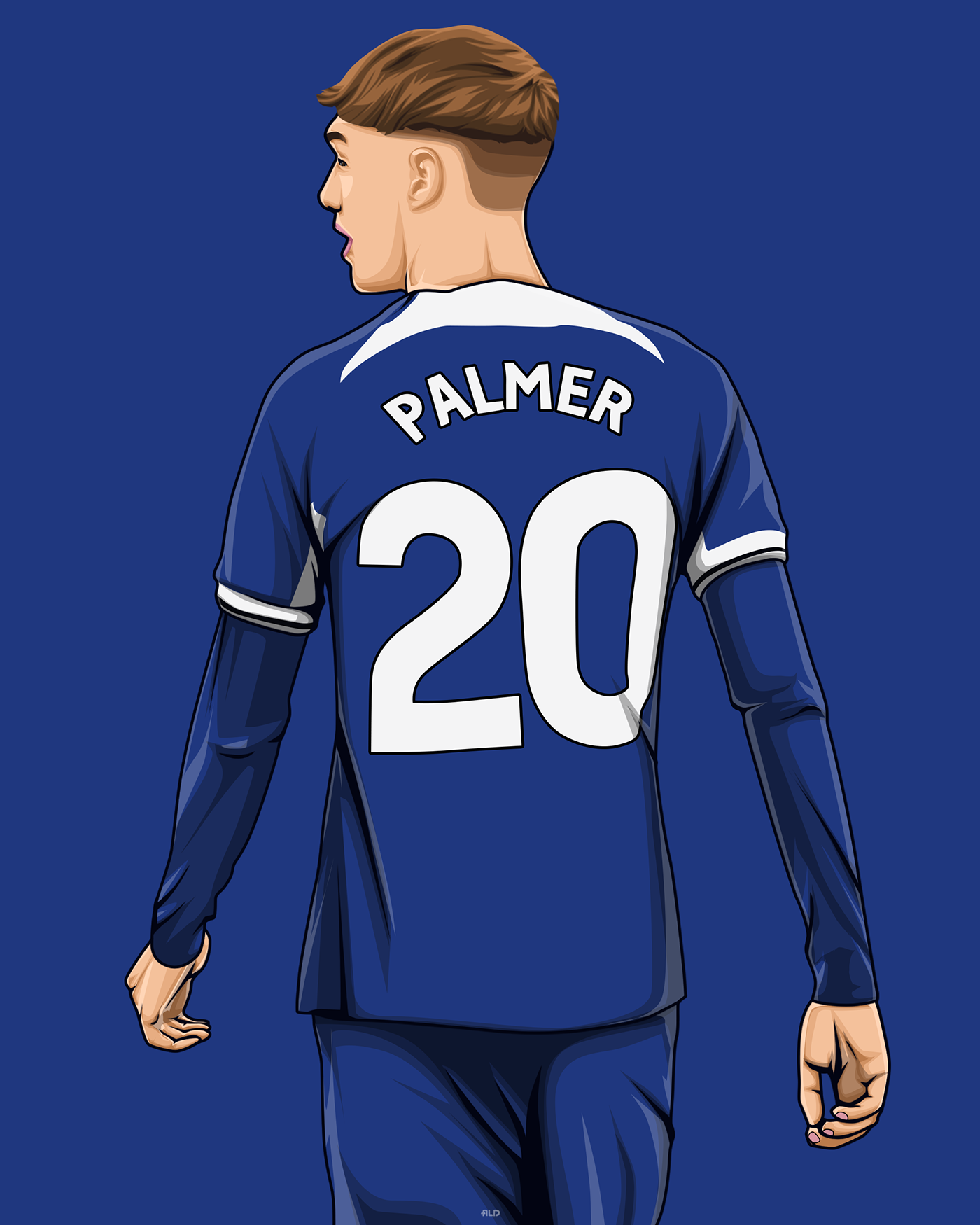 Chelsea London Digital Art  ILLUSTRATION  Drawing  artwork digital illustration football soccer cole palmer
