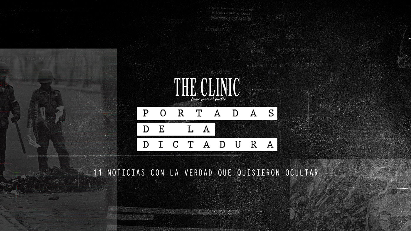 the clinic Dictadura 1973 Dictadura Chile pinochet Augusto Pinochet fake news golpe militar portadas dictadura chile