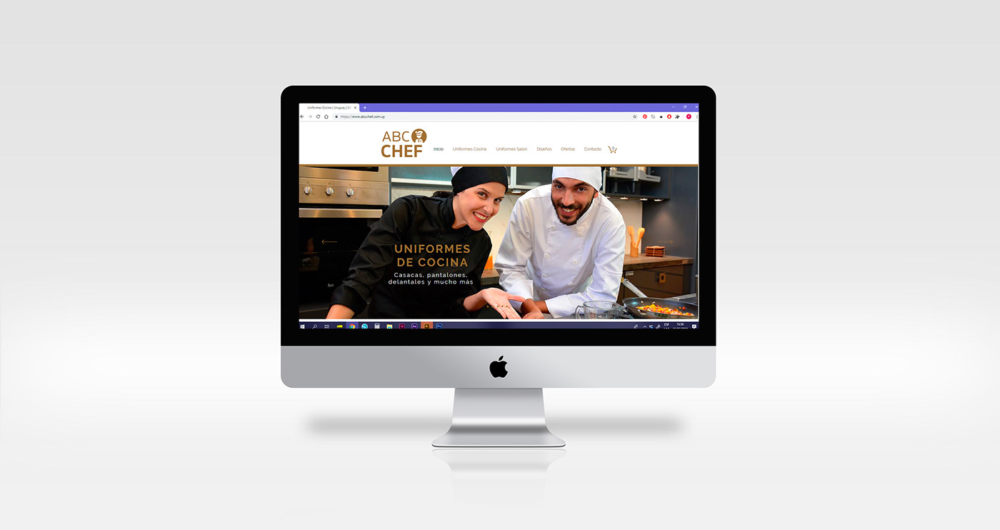chef Catalogue Web poster branding  uniform instagram banner Photography  Product Photography