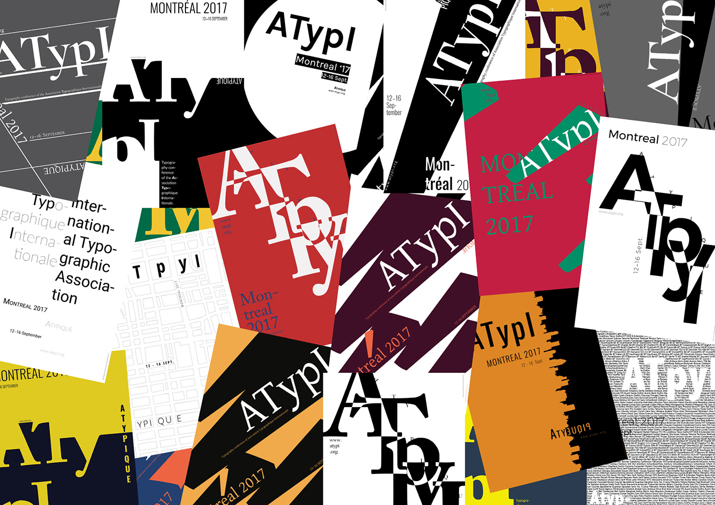 ATypI iterations poster type design typography  