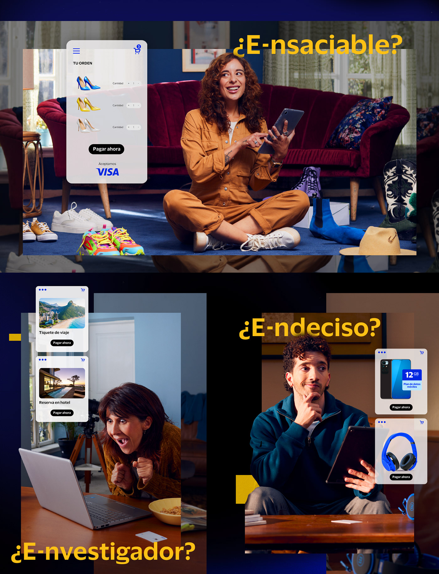 Visa diseño gráfico publicidad creatividad Advertising  comercial comedy  credit card business Comercial design