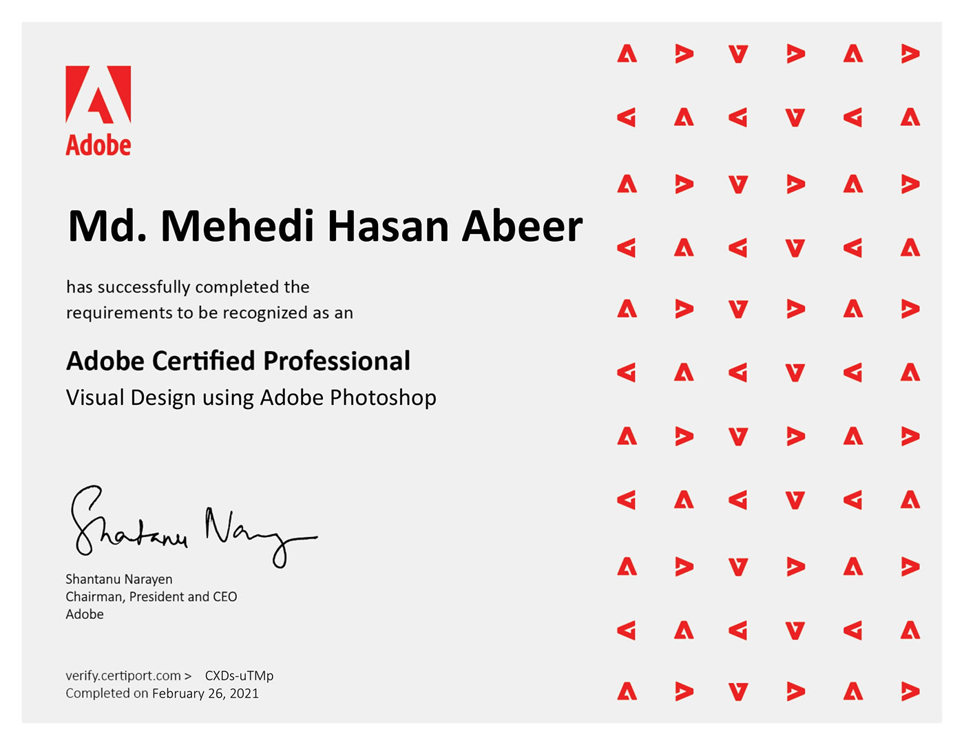 adobe Adobe Certified Associate certification International photoshop