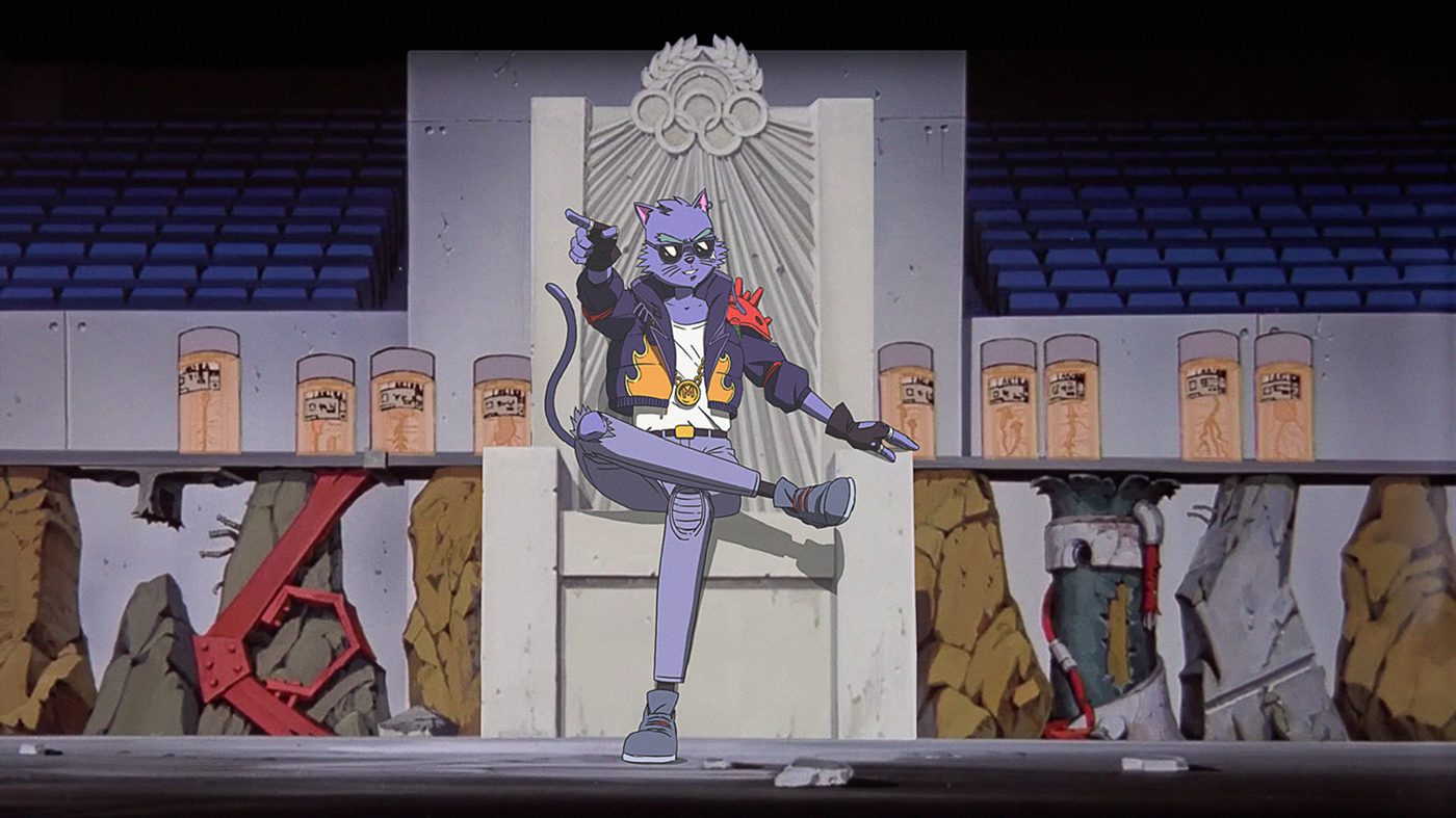 akira tribute razercat 80s anime animation  characters Cat Cyberpunk syntwave
