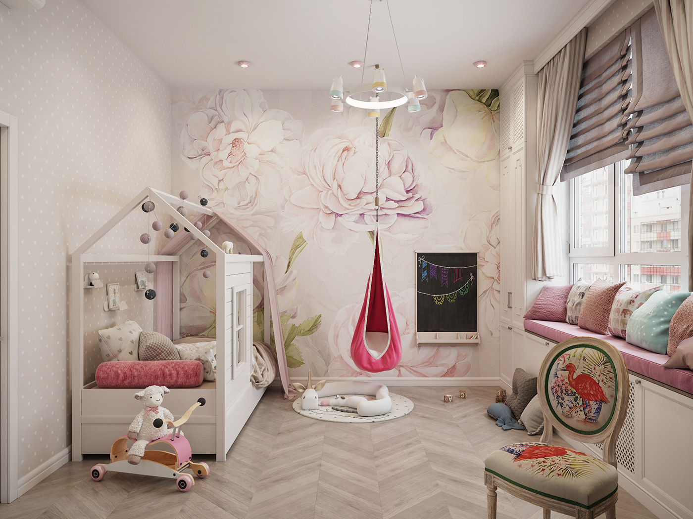 3ds max architecture children room corona design Interior interior design  Render visualization