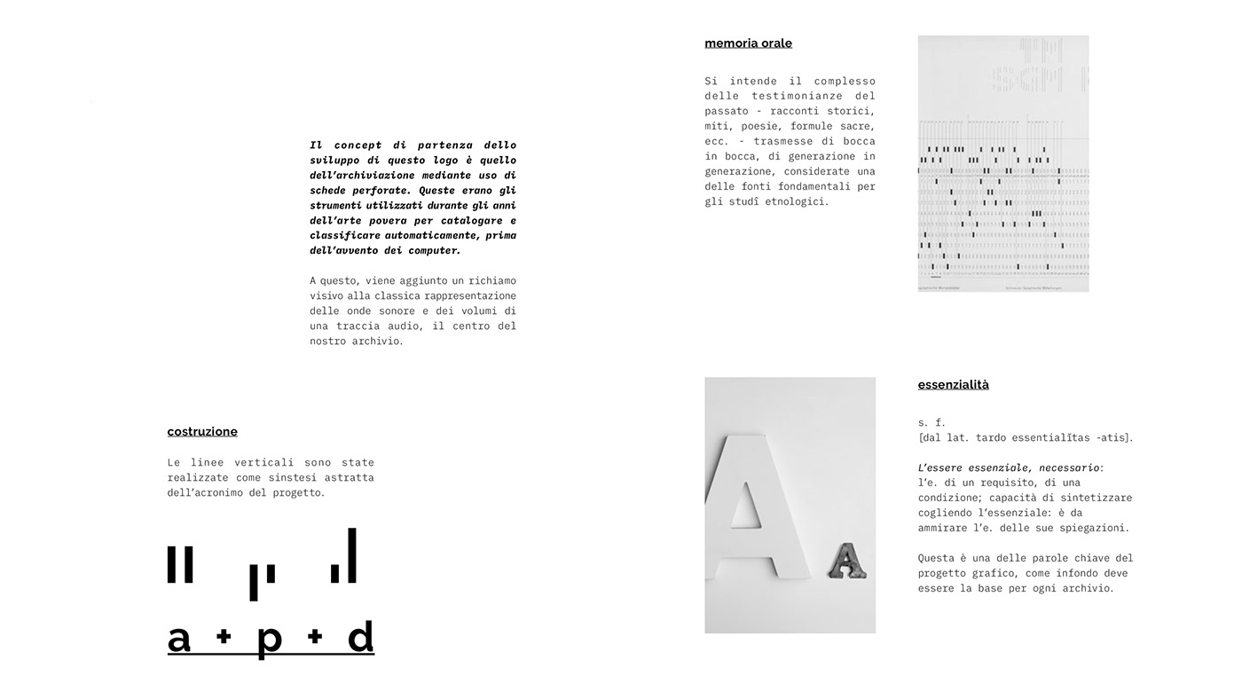arte povera domani arts minimal logo design branding  torino restauro black and white Logotype