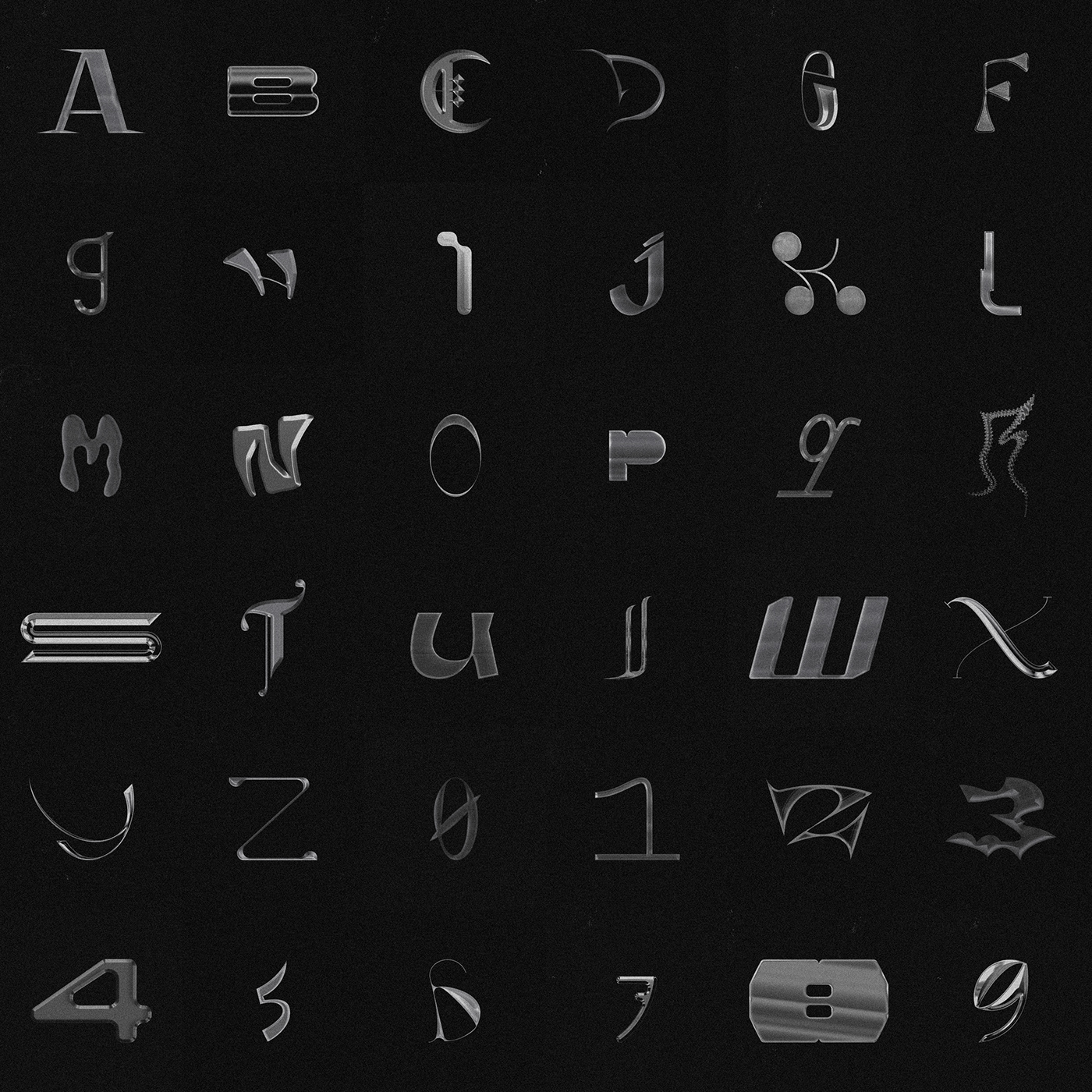 type typedesign customtype graphicdesign bitmaptexture noisegrain alphabet numbers 36daysoftype