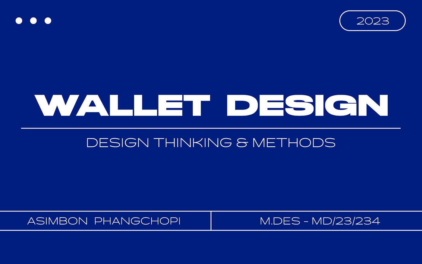 Wallet Design graphic design  stitching product design  personalized Design Thinking Process empathy mapping Design reseach