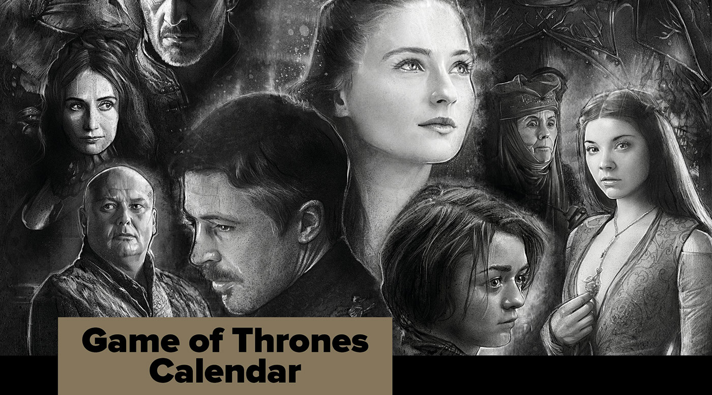 Game of Thrones got calendar HBO Asia Patrick Tan Paul Shipper hbo thrones Jon Snow