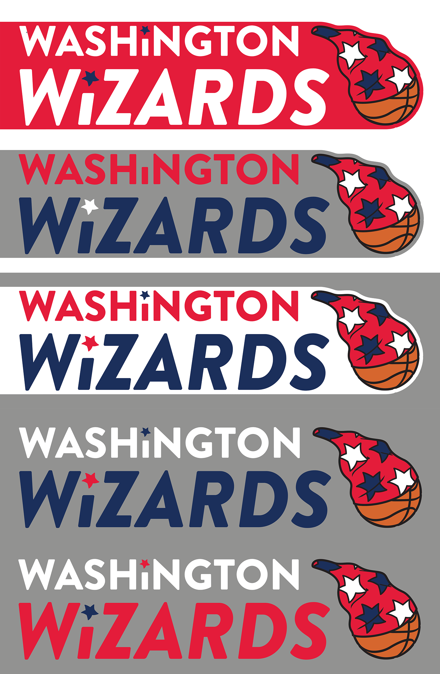 NBA basketball Washington Wizards logo Rebrand jersey sports branding  athletics