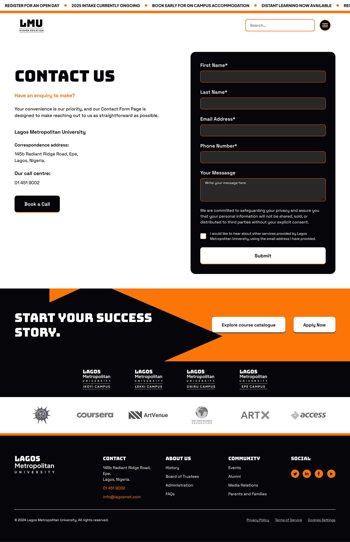 design Web Design  UI/UX Figma landing page ui design University Education Website Design