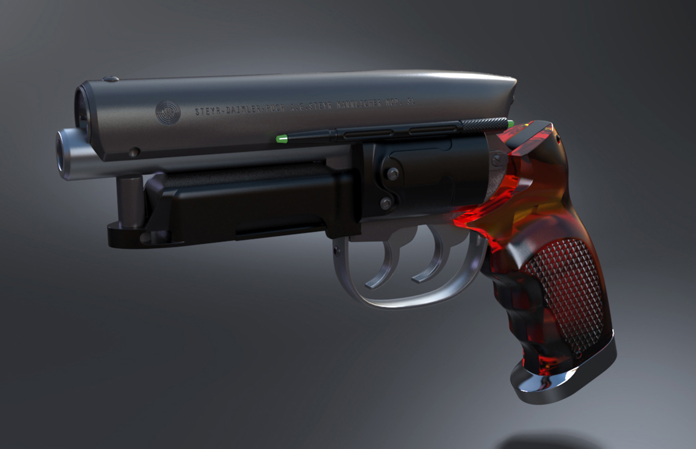 blade runner Blaster Gun Weapon sci-fi 3d printing