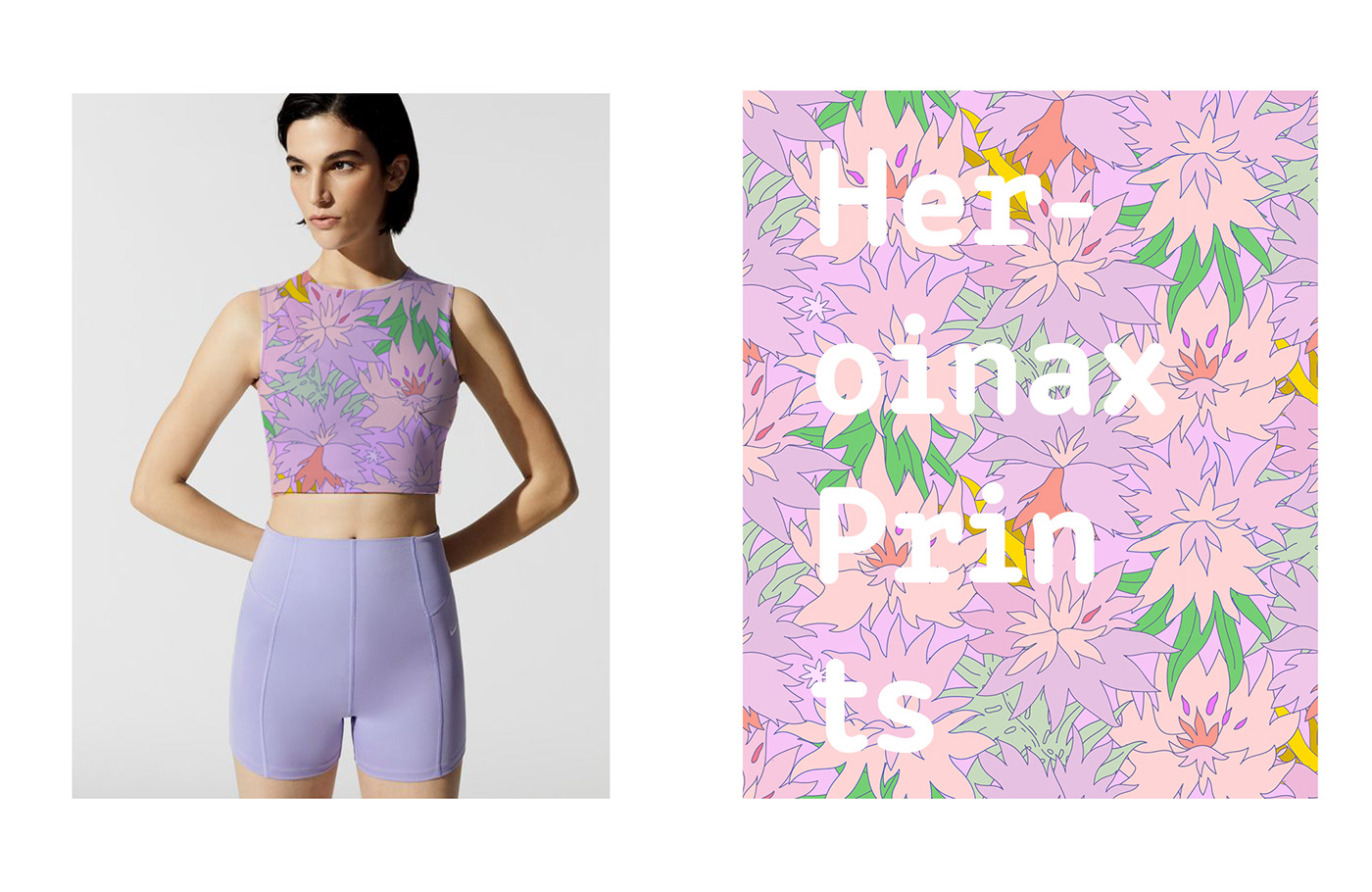 Colorful, Tropical, Floral Textile Print and Pattern collection for Activewear and Swimwear