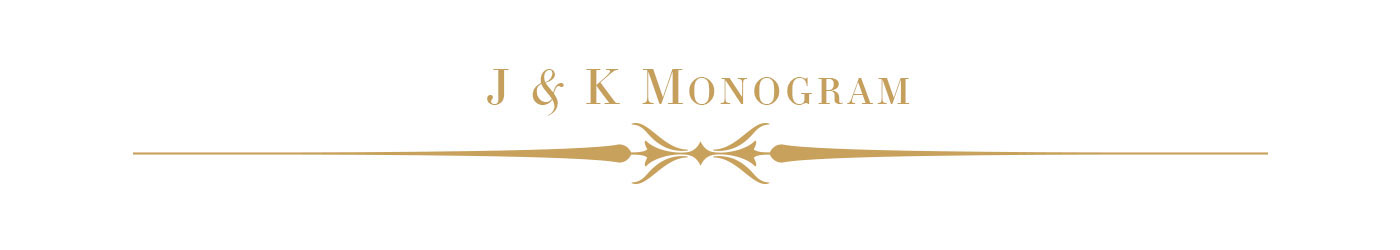 monogram wedding baroque cartouche filligree elegant lettering typography  