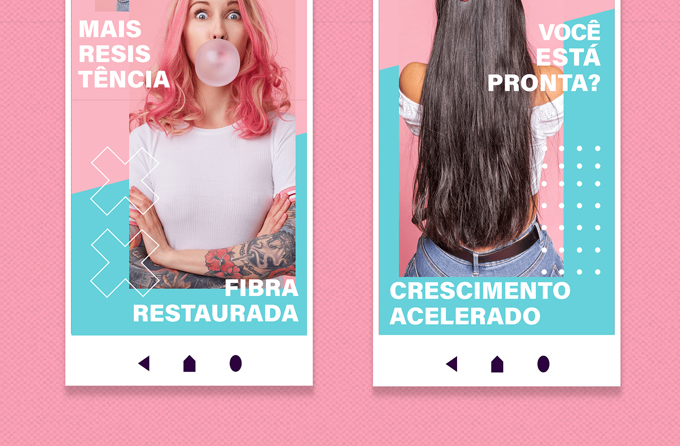 design Fashion  hair pink Socialmedia